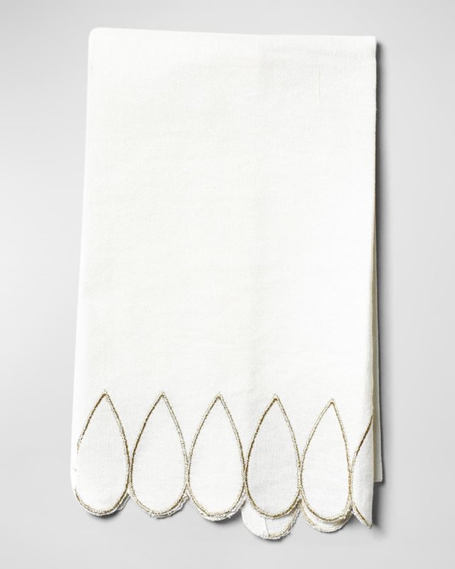 Deco Gold Scallop Medium Hand Towel